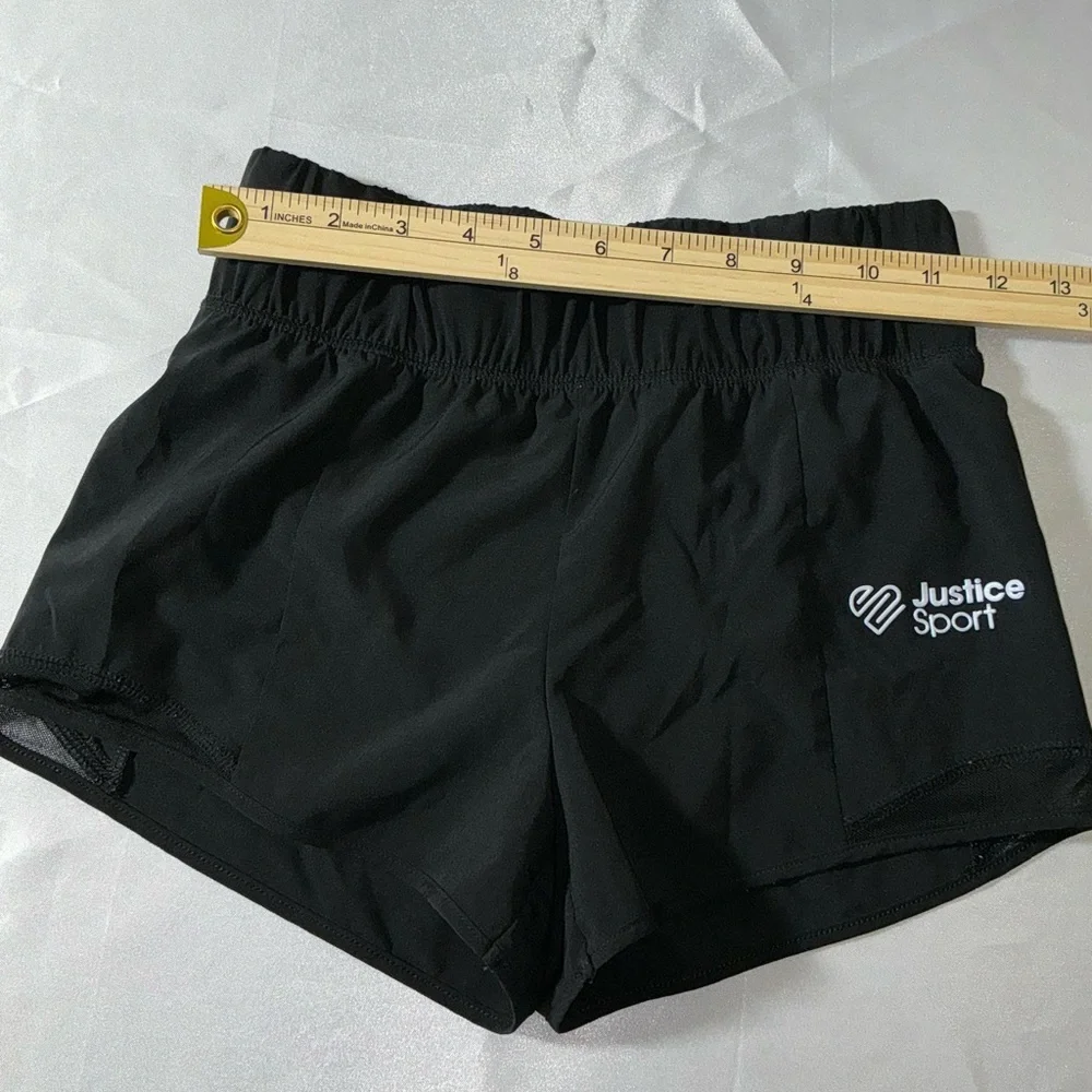 Justice Sport Girls Shorts Size M (10) Black